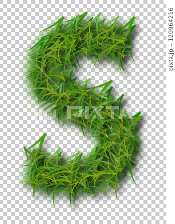 Green Grass Alphabet Letter S Green Grass Alphabet Letter S 120964216
