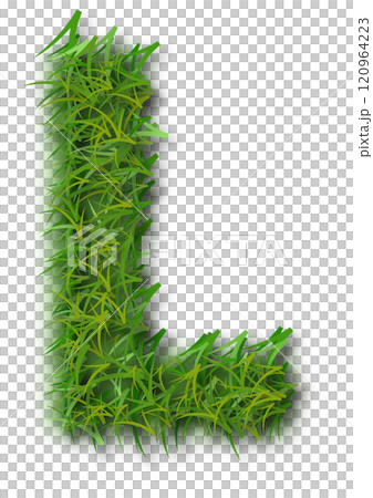 Green Grass Alphabet Letter L Green Grass Alphabet Letter L 120964223