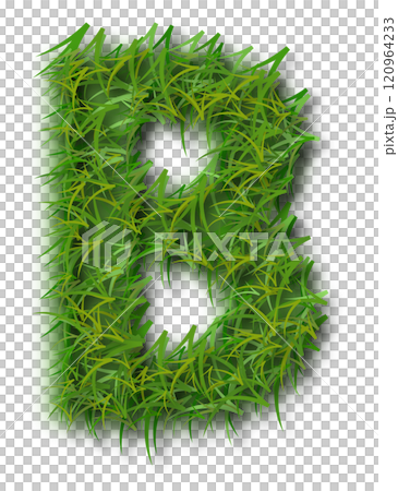 Green Grass Alphabet Letter B Green Grass Alphabet Letter B 120964233