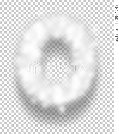 White Snow Alphabet Number 0 120964245