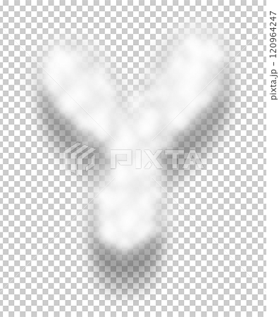 White Snow Alphabet Letter Y White Snow Alphabet Letter Y 120964247
