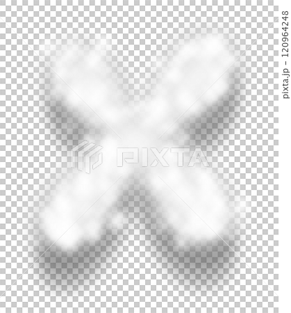 White Snow Alphabet Letter X White Snow Alphabet Letter X 120964248