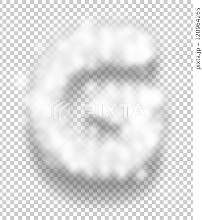 White Snow Alphabet Letter G White Snow Alphabet Letter G 120964265
