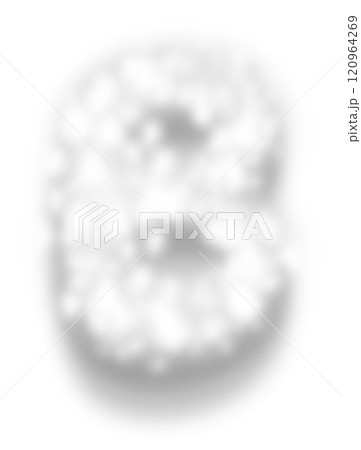 White Snow Alphabet Letter B White Snow Alphabet Letter B 120964269