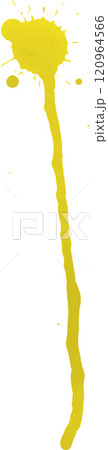 Yellow blot, paint drip, bright paint splashes for holiday decoration. Yellow blot, paint drip, bright paint splashes for holiday decoration. 120964566