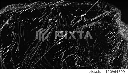 Vector texture of plastic film on dark background Vector texture of plastic film on dark background 120964809