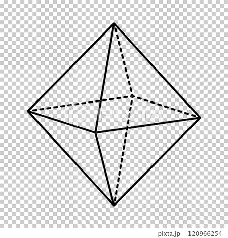 Diagram of a Regular Octahedron Diagram of a Regular Octahedron 120966254