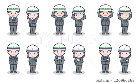 工事作業員の男女 05 工事作業員の男女 05 120966268