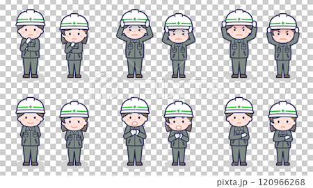 工事作業員の男女 05 工事作業員の男女 05 120966268