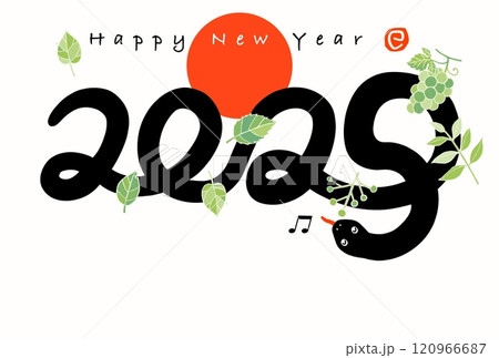 巳年年賀状 巳年年賀状 120966687