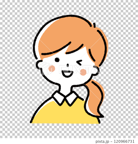 Winking girl 120966731