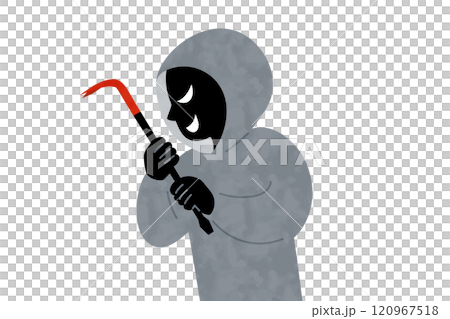 向量圖的一個罪犯用撬棍 向量圖的一個罪犯用撬棍 120967518
