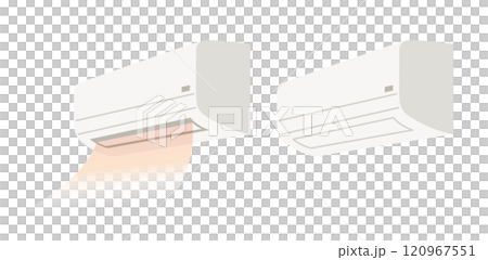 家用空調製熱操作圖素材 120967551