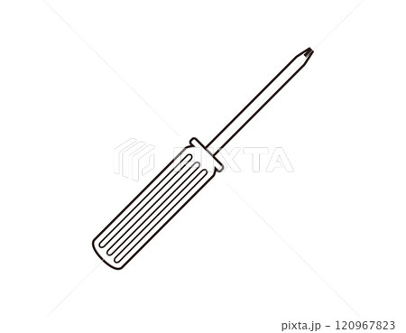 スクリュードライバーのアイコン　工具のイラスト 120967823