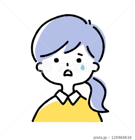 泣くシンプルなキャラクター 泣くシンプルなキャラクター 120968616