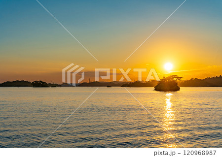 日本三景松島 島めぐり 松島湾一周「仁王丸コース」伊勢島 120968987