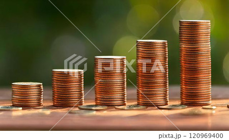 積立投資のイメージ。財産形成のコンセプト 120969400