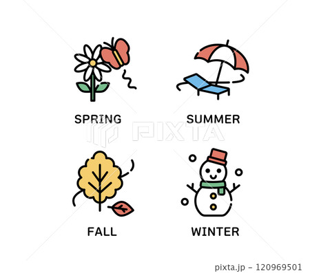 春夏秋冬 アイコン 春夏秋冬 アイコン 120969501