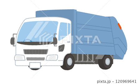 ゴミ収集車のイラスト 120969641