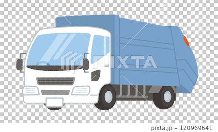 ゴミ収集車のイラスト 120969641