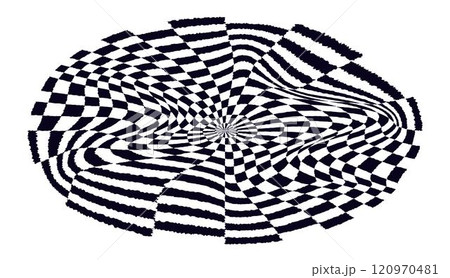 Psychedelic checkerboard pattern Psychedelic checkerboard pattern 120970481