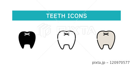 歯　アイコン 120970577