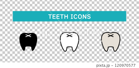 牙齒圖標 120970577