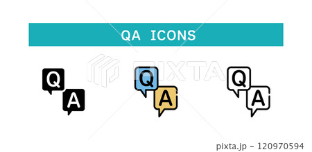 QA アイコン QA アイコン 120970594