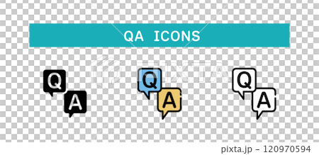 QA アイコン QA アイコン 120970594