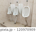Public gentlemen toilet restroom. Interior and Healthcare concept. little dirty 120970909