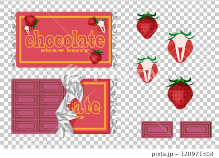 多種口味的巧克力包裝 多種口味的巧克力包裝 120971308