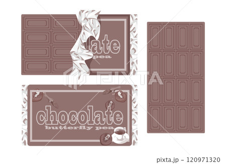 多種多様なフレーバーチョコのパッケージ 多種多様なフレーバーチョコのパッケージ 120971320