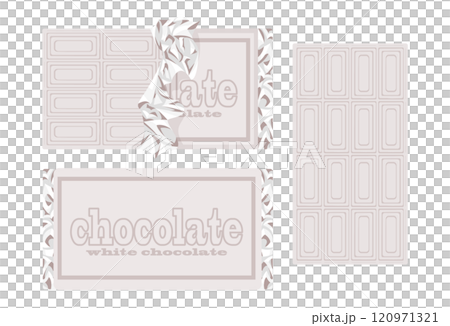 多種多様なフレーバーチョコのパッケージ 120971321