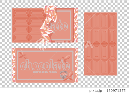 Packaging for a wide variety of flavored chocolates 120971375