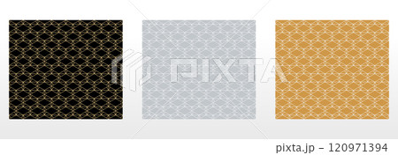 Set of abstract geometric patterns. Seamless vector backgrounds. Colored ornaments Graphic modern patterns Simple lattice graphic design 120971394