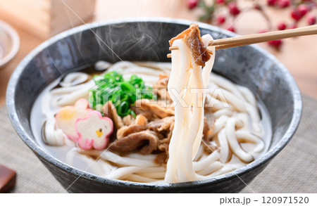 国産和牛を使用した具沢山の肉うどん 国産和牛を使用した具沢山の肉うどん 120971520