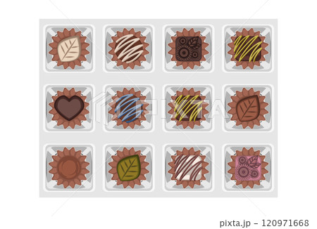 クラシカルな洋菓子セットの多彩なデザイン クラシカルな洋菓子セットの多彩なデザイン 120971668