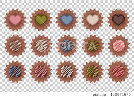 A variety of classic Western confectionery set designs 120971670