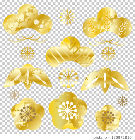 松、竹、梅的日式插畫集 松、竹、梅的日式插畫集 120971810