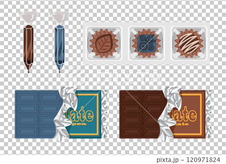 各種各樣的巧克力禮物 各種各樣的巧克力禮物 120971824