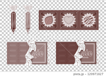 各種各樣的巧克力禮物 各種各樣的巧克力禮物 120971827