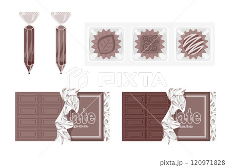 多種多様なチョコギフトのバリエーション素材 多種多様なチョコギフトのバリエーション素材 120971828