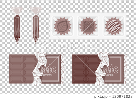 多種多様なチョコギフトのバリエーション素材 多種多様なチョコギフトのバリエーション素材 120971828