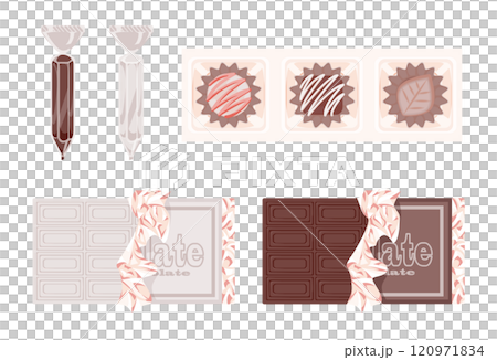 各種各樣的巧克力禮物 各種各樣的巧克力禮物 120971834