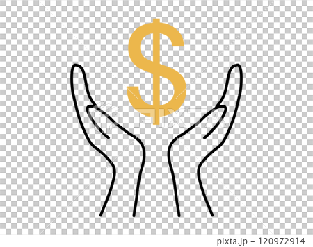 雙手包圍$_黃黑 雙手包圍$_黃黑 120972914