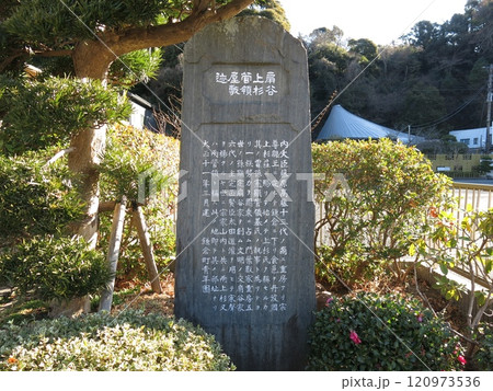 鎌倉市の扇ガ谷にある扇谷上杉管領屋敷迹の碑(扇谷上杉管領屋敷跡) 鎌倉市の扇ガ谷にある扇谷上杉管領屋敷迹の碑(扇谷上杉管領屋敷跡) 120973536