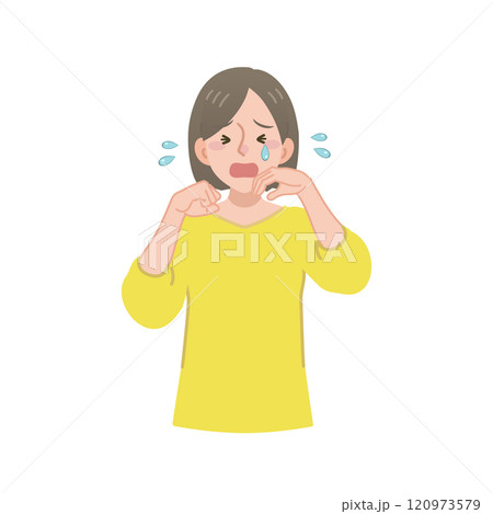 号泣する女性 120973579
