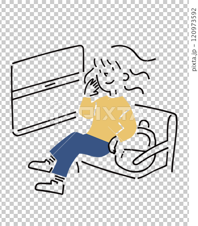 車窓から景色を見る女性旅行者 車窓から景色を見る女性旅行者 120973592