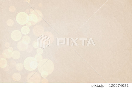 Vintage kraft paper with old texture with bokeh effect on one side with an empty space for writing invitations,greetings,congratulations. The watercolor background is hand drawn 120974021