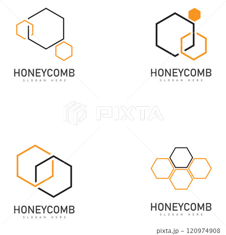 honeycomb illustration logo vector template honeycomb illustration logo vector template 120974908